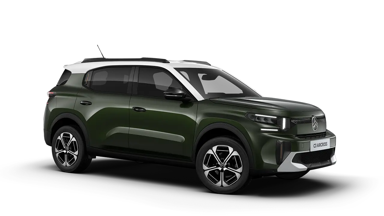 Citroën C3 Aircross — Verde, immagine ufficiale scontornata